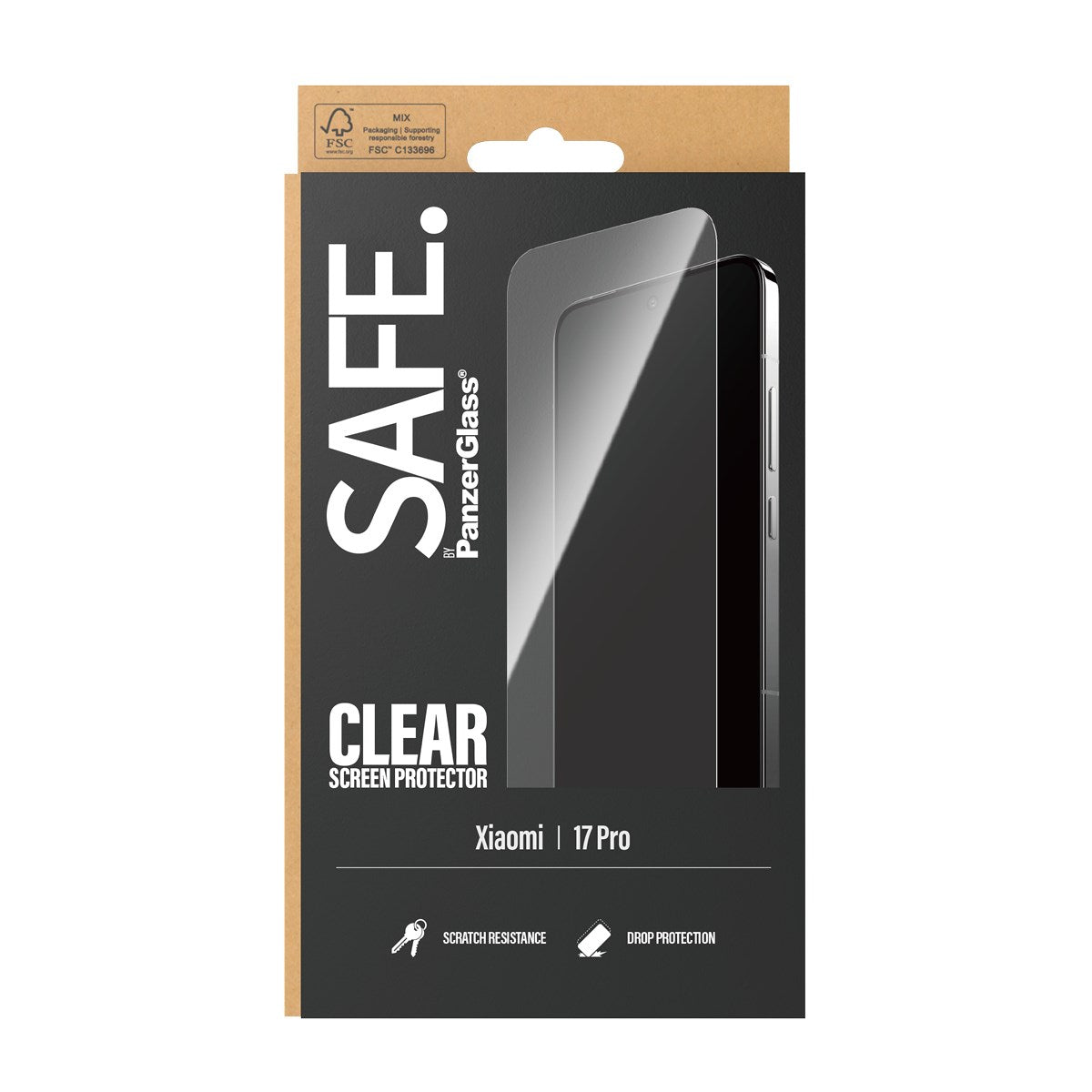 SAFE. by PanzerGlass® Screen Protector Xiaomi 17 Pro | Ultra-Wide Fit